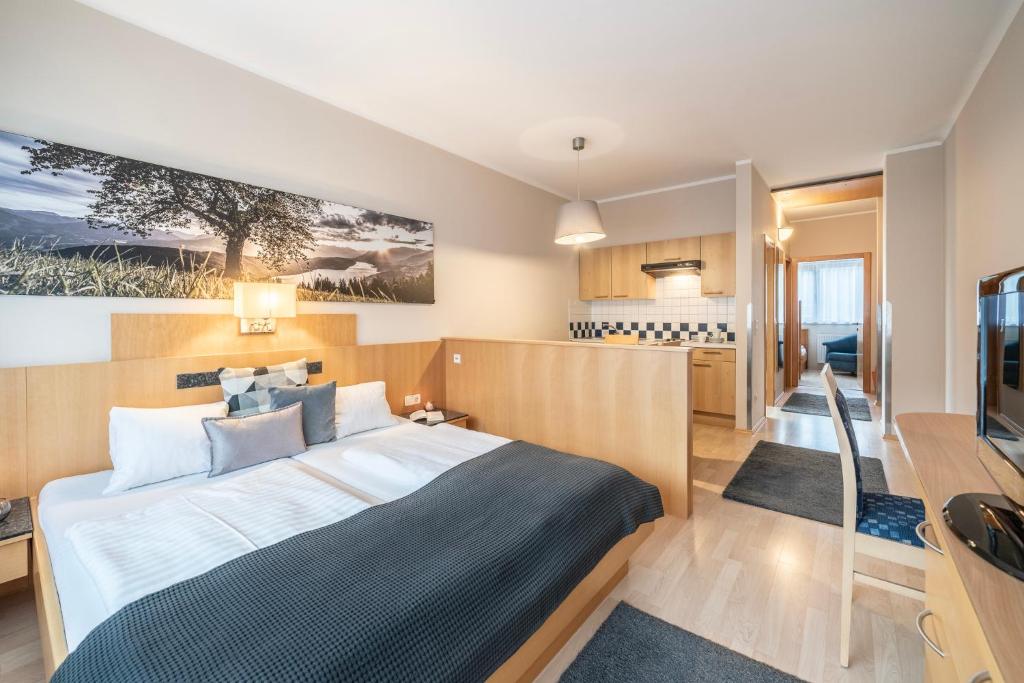 apartament 4-osobowy z aneksem w rezydencji Ferienhotel Trattnig w  Bad Kleinkirchheim