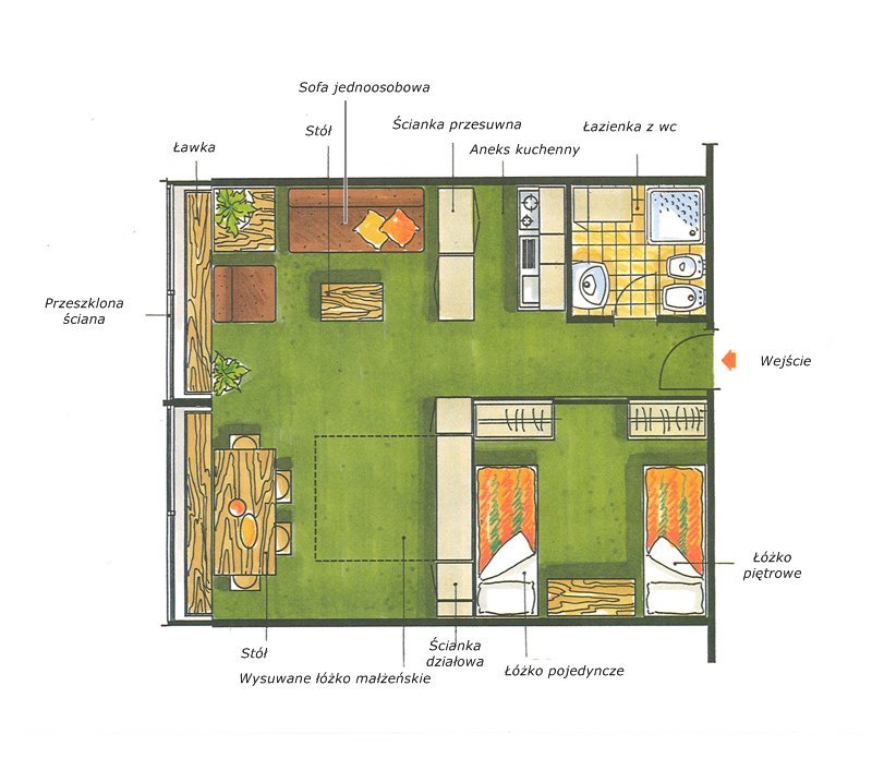 apartament 5-osobowy w rezydencji Albare w Marillevie