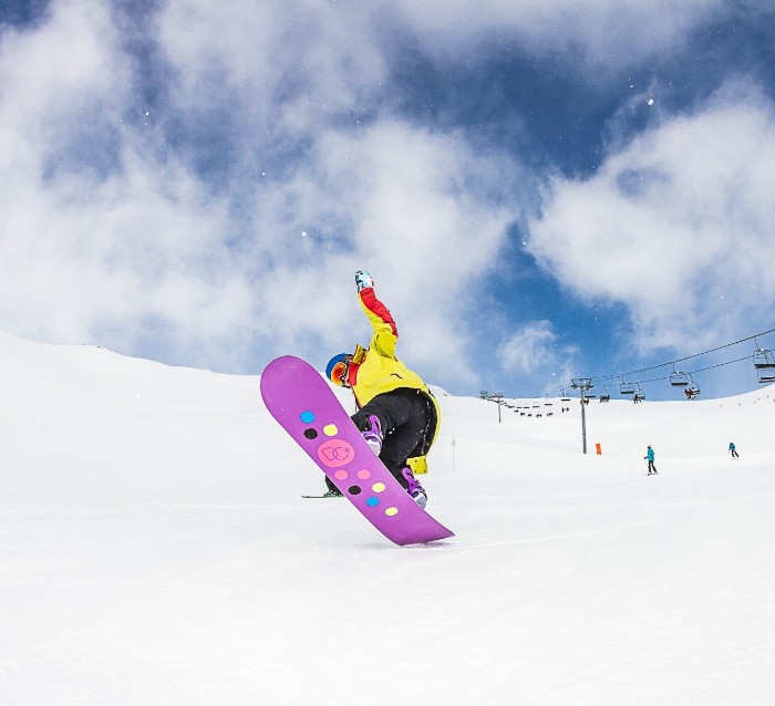 jazda na snowboardzie - ośrodek narciarski Val d&#039;Allos