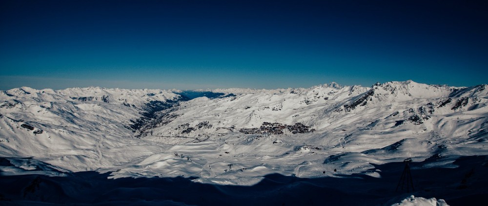 Ośrodek narciarski w Alpe d&#039;Huez we Francji