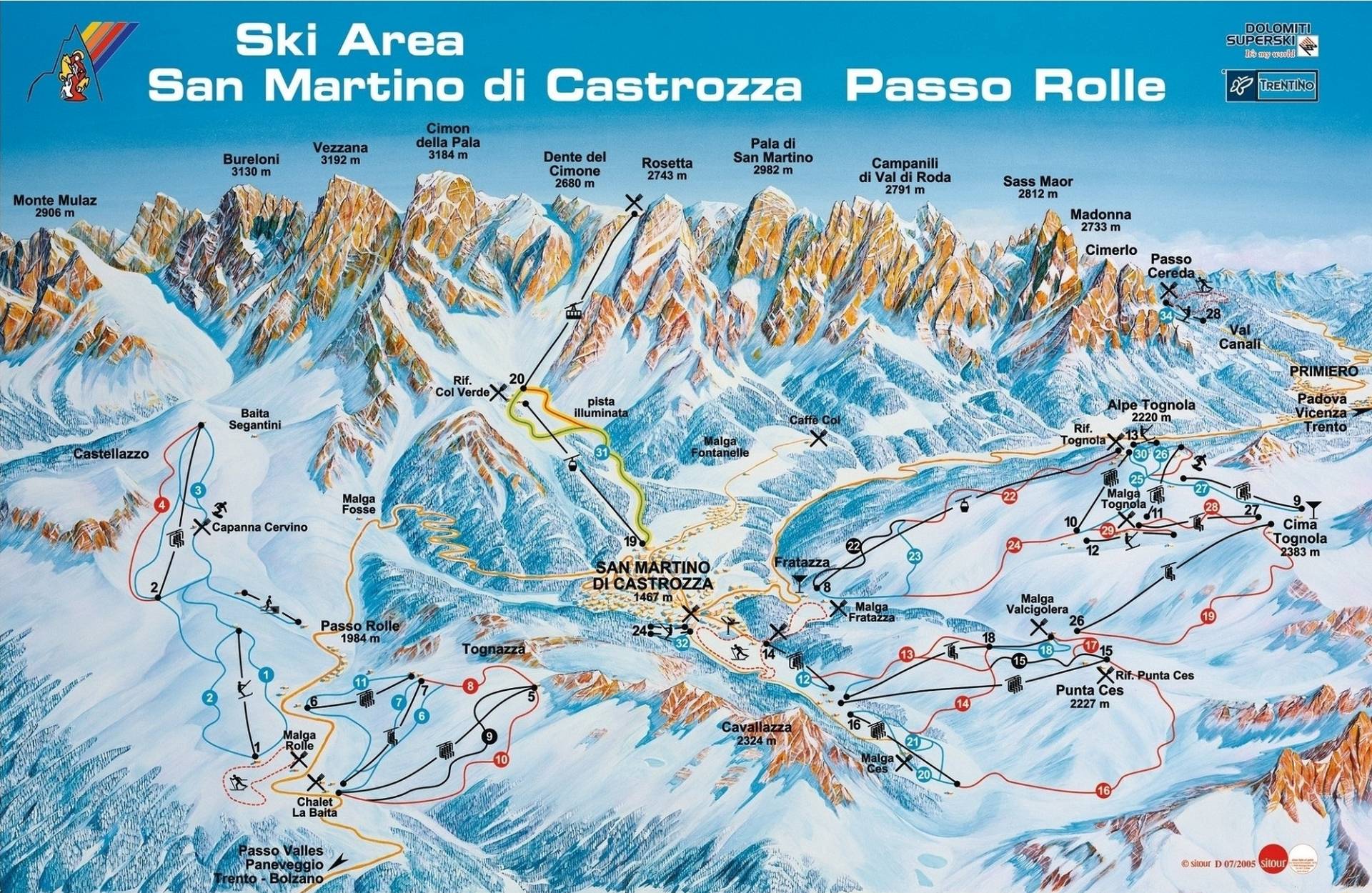 https:Mapa tras San Martino we Włoszech